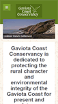 Mobile Screenshot of gaviotacoastconservancy.org